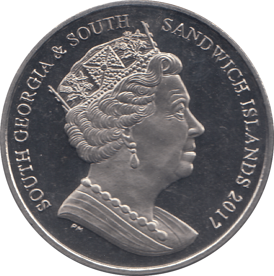 2017 TWO POUNDS BLUE WHALE ( BU ) - WORLD COINS - Cambridgeshire Coins