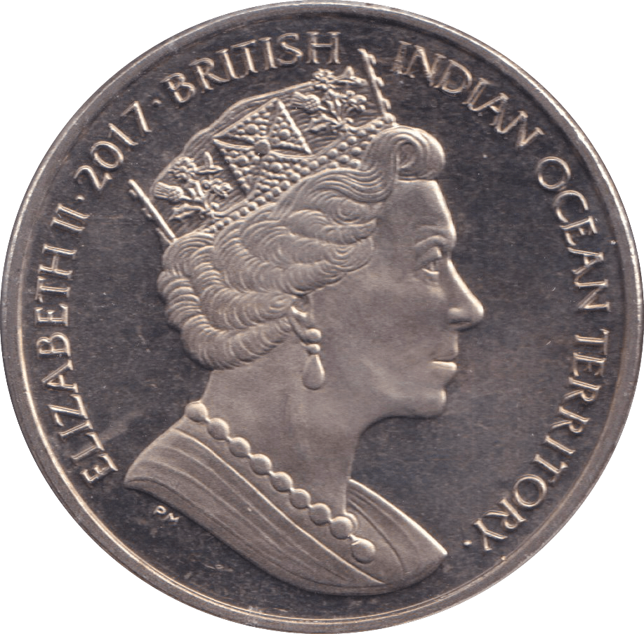 2017 TWO POUNDS COAT OF ARMS BRITISH INDIAN OCEAN TERRITORY - WORLD COINS - Cambridgeshire Coins