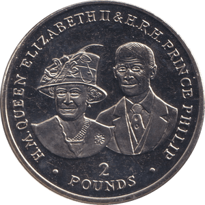 2017 TWO POUNDS ELIZABETH II AND PRINCE PHILIP BRITISH INDIAN OCEAN TERRITORY - WORLD COINS - Cambridgeshire Coins