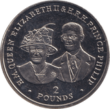2017 TWO POUNDS ELIZABETH II AND PRINCE PHILIP BRITISH INDIAN OCEAN TERRITORY - WORLD COINS - Cambridgeshire Coins