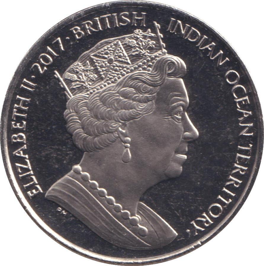 2017 TWO POUNDS GREEN TURTLE BRITISH INDIAN OCEAN TERRITORY - WORLD COINS - Cambridgeshire Coins