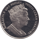 2017 TWO POUNDS GREEN TURTLE BRITISH INDIAN OCEAN TERRITORY - WORLD COINS - Cambridgeshire Coins