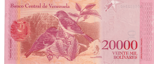 2017 VENEZUELA 20000 BOLIVARES BANKNOTES REF-1730 - WORLD BANKNOTES - Cambridgeshire Coins