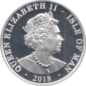 2018 1 OZ .999 SILVER PROOF ONE NOBLE COIN ISLE OF MAN - SILVER WORLD COINS - Cambridgeshire Coins