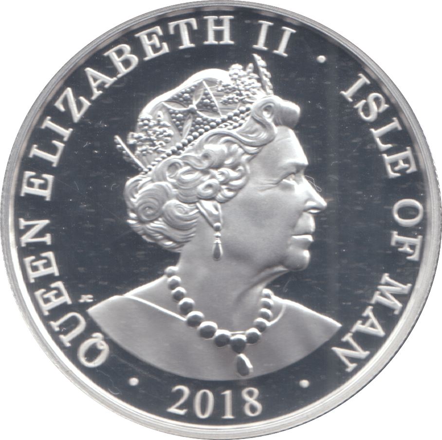 2018 1 OZ .999 SILVER PROOF ONE NOBLE COIN ISLE OF MAN - SILVER WORLD COINS - Cambridgeshire Coins