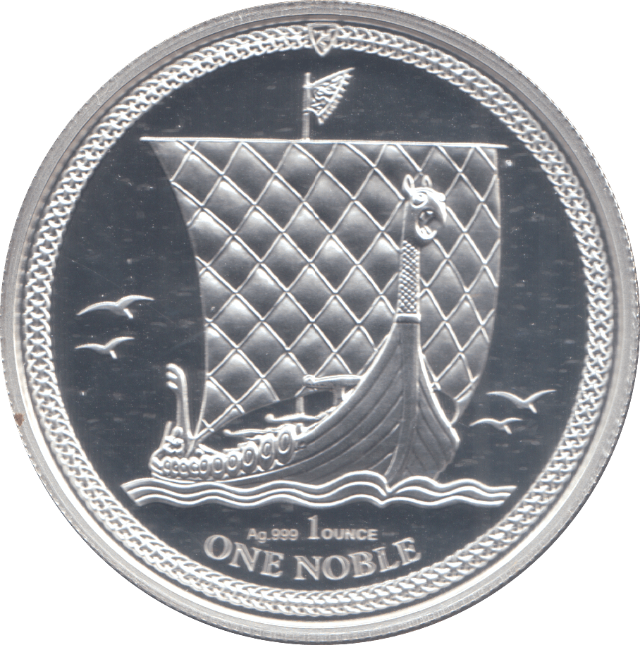 2018 1 OZ .999 SILVER PROOF ONE NOBLE COIN ISLE OF MAN - SILVER WORLD COINS - Cambridgeshire Coins