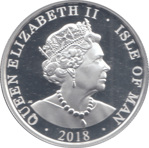 2018 1 OZ FINE SILVER .999 PROOF COMMEMORATIVE ANGEL COIN ISLE OF MAN - SILVER WORLD COINS - Cambridgeshire Coins