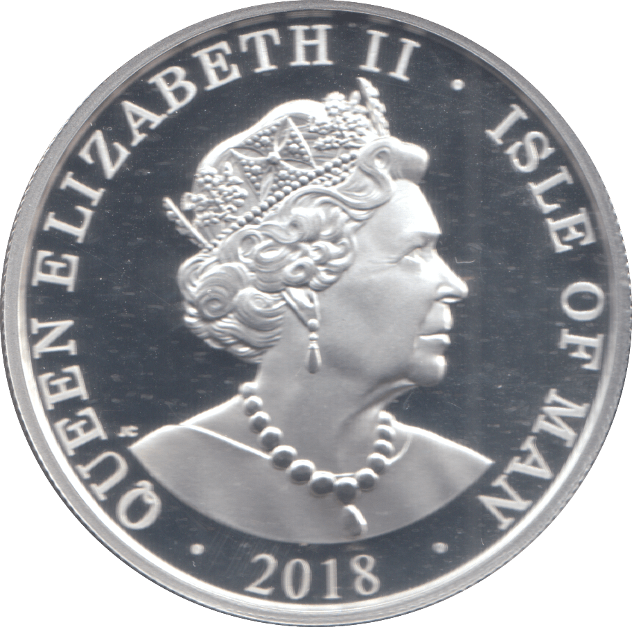 2018 1 OZ FINE SILVER .999 PROOF COMMEMORATIVE ANGEL COIN ISLE OF MAN - SILVER WORLD COINS - Cambridgeshire Coins