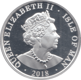2018 1 OZ FINE SILVER .999 PROOF COMMEMORATIVE ANGEL COIN ISLE OF MAN - SILVER WORLD COINS - Cambridgeshire Coins
