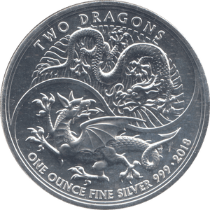 2018 1 OZ FINE SILVER TWO POUND - SILVER 1 oz COINS - Cambridgeshire Coins