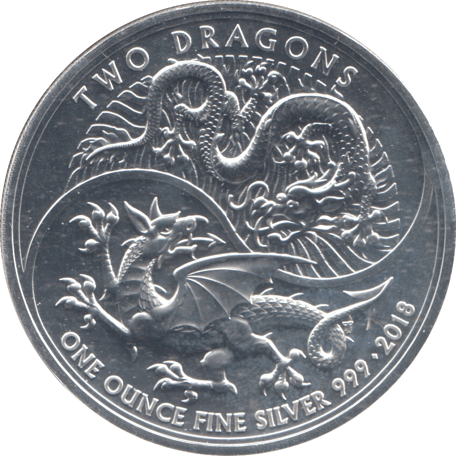 2018 1 OZ FINE SILVER TWO POUND - SILVER 1 oz COINS - Cambridgeshire Coins