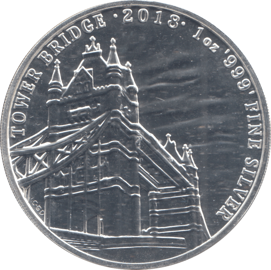 2018 1 OZ FINE SILVER TWO POUND - SILVER 1 oz COINS - Cambridgeshire Coins