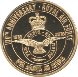 2018 100TH ANNIVERSARY OF ROYAL AIR FORCE MEDALLION - MEDALS & MEDALLIONS - Cambridgeshire Coins