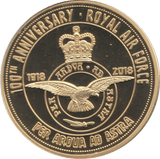 2018 100TH ANNIVERSARY OF ROYAL AIR FORCE MEDALLION - MEDALS & MEDALLIONS - Cambridgeshire Coins