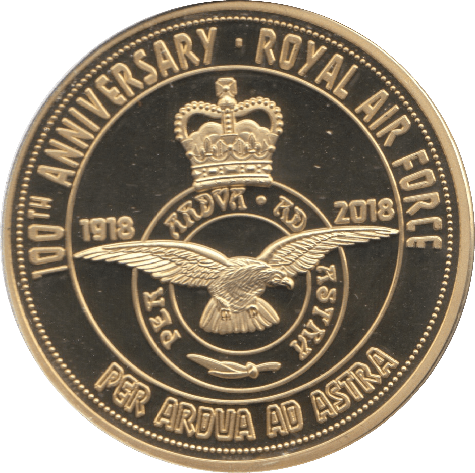 2018 100TH ANNIVERSARY OF ROYAL AIR FORCE MEDALLION - MEDALS & MEDALLIONS - Cambridgeshire Coins