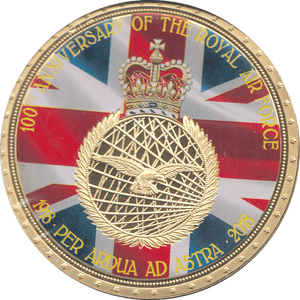 2018 100TH ANNIVERSARY OF ROYAL AIR FORCE MEDALLION - MEDALS & MEDALLIONS - Cambridgeshire Coins