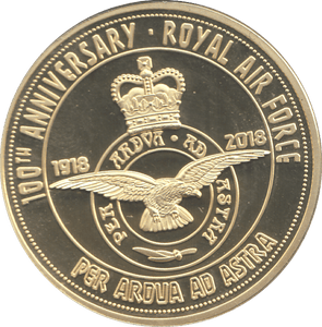 2018 100TH ANNIVERSARY OF ROYAL AIR FORCE MEDALLION - MEDALS & MEDALLIONS - Cambridgeshire Coins
