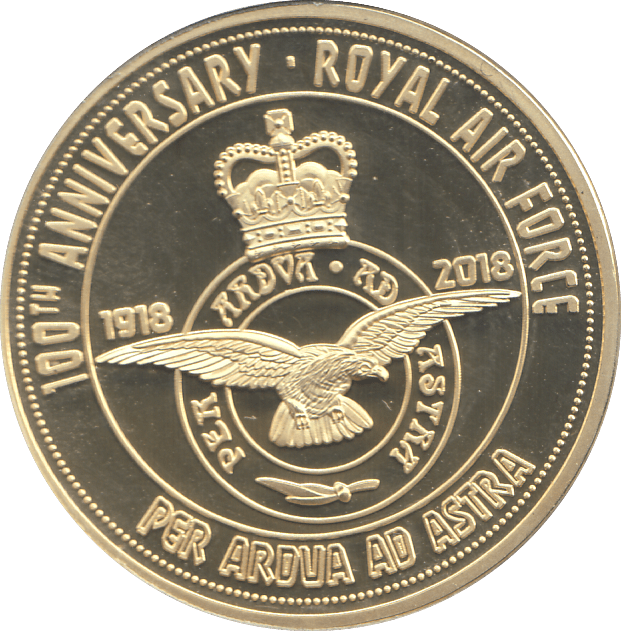 2018 100TH ANNIVERSARY OF ROYAL AIR FORCE MEDALLION - MEDALS & MEDALLIONS - Cambridgeshire Coins