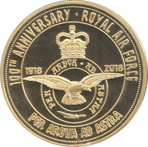2018 100TH ANNIVERSARY ROYAL AIR FORCE MEDALLION - MEDALS & MEDALLIONS - Cambridgeshire Coins