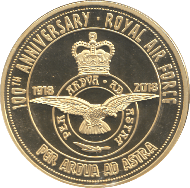 2018 100TH ANNIVERSARY ROYAL AIR FORCE MEDALLION - MEDALS & MEDALLIONS - Cambridgeshire Coins