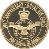 2018 100TH ANNIVERSARY ROYAL AIR FORCE MEDALLION - MEDALS & MEDALLIONS - Cambridgeshire Coins