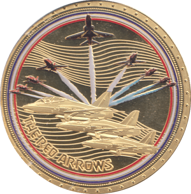 2018 100TH ANNIVERSARY ROYAL AIR FORCE RED ARROWS MEDALLION - MEDALS & MEDALLIONS - Cambridgeshire Coins