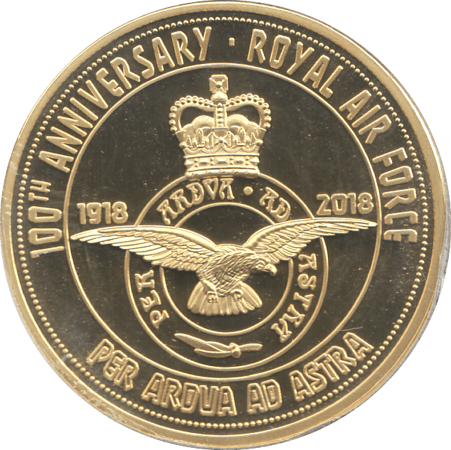 2018 100TH ANNIVERSARY ROYAL AIR FORCE RED ARROWS MEDALLION - MEDALS & MEDALLIONS - Cambridgeshire Coins
