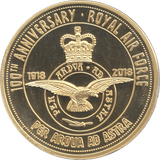 2018 100TH ANNIVERSARY ROYAL AIR FORCE RED ARROWS MEDALLION - MEDALS & MEDALLIONS - Cambridgeshire Coins