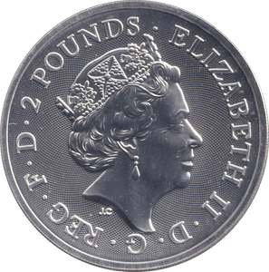2018 1OZ FINE SILVER 2 POUNDS YEAR OF THE DOG - SILVER WORLD COINS - Cambridgeshire Coins
