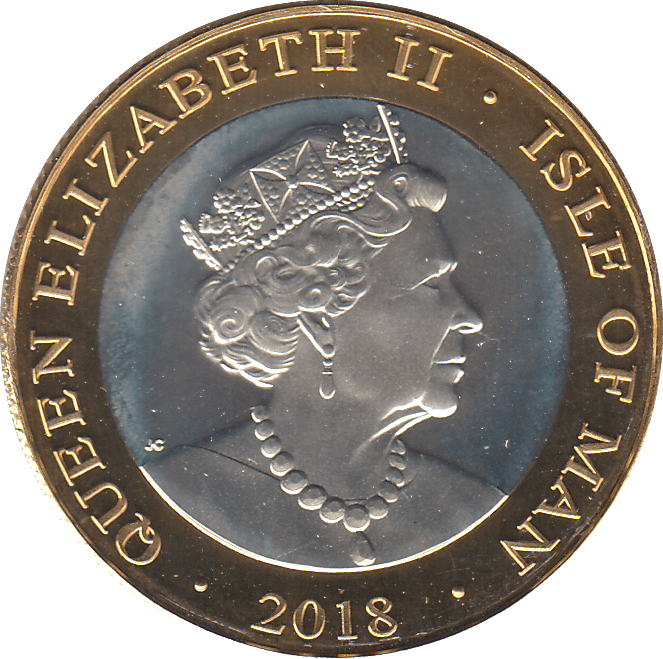 2018 £2 ISLE OF MAN SILVER PROOF - SILVER WORLD COINS - Cambridgeshire Coins