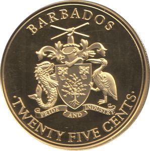 2018 25 CENTS BARBADOS QUEEN ANNE'S REVENGE - WORLD COINS - Cambridgeshire Coins