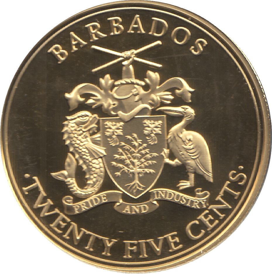 2018 25 CENTS BARBADOS QUEEN ANNE'S REVENGE - WORLD COINS - Cambridgeshire Coins
