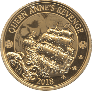2018 25 CENTS BARBADOS QUEEN ANNE'S REVENGE - WORLD COINS - Cambridgeshire Coins