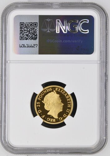 2018 £25 GOLD QUEENS BEASTS FALCON OF THE PLANTAGNET ( NGC ) PF 69 ULTRA CAMEO - NGC GOLD COINS - Cambridgeshire Coins