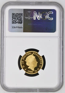 2018 £25 GOLD QUEENS BEASTS RED DRAGON OF WALES ( NGC ) PF 69 - NGC GOLD COINS - Cambridgeshire Coins