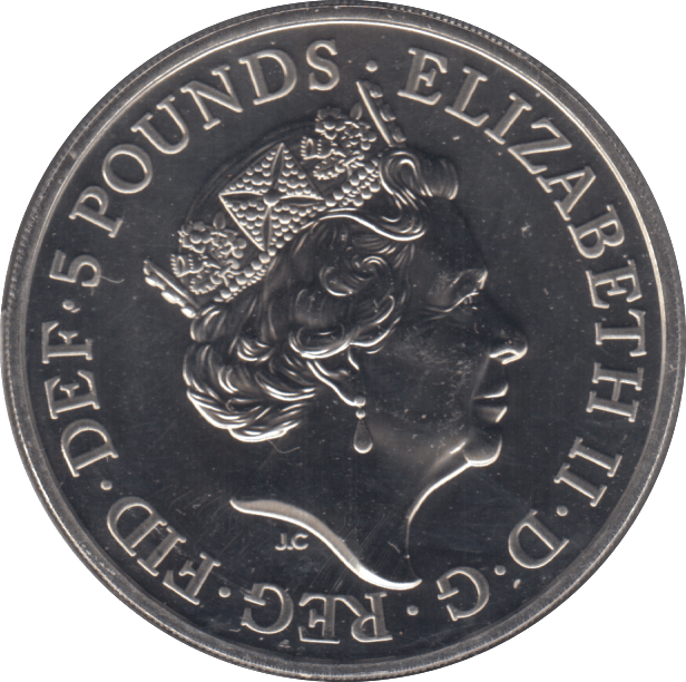 2018 £5 BLACK BULL OF CLARENCE ( BU ) - WORLD COINS - Cambridgeshire Coins
