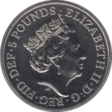2018 £5 BLACK BULL OF CLARENCE ( BU ) - WORLD COINS - Cambridgeshire Coins