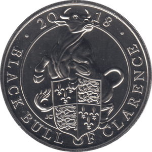 2018 £5 BLACK BULL OF CLARENCE ( BU ) - WORLD COINS - Cambridgeshire Coins