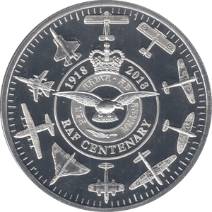 2018 £5 RAF CENTENARY SILVER PROOF - SILVER WORLD COINS - Cambridgeshire Coins