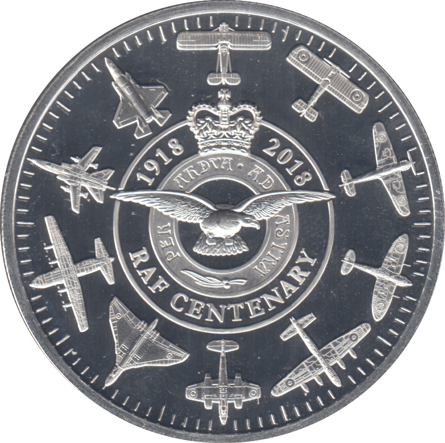 2018 £5 RAF CENTENARY SILVER PROOF - SILVER WORLD COINS - Cambridgeshire Coins