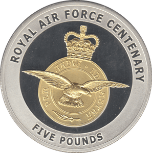 2018 £5 ROYAL AIR FORCE CENTENARY SILVER PROOF - SILVER WORLD COINS - Cambridgeshire Coins