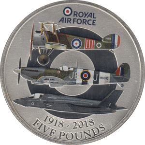 2018 £5 ROYAL AIR FORCE SILVER PROOF - SILVER WORLD COINS - Cambridgeshire Coins