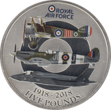 2018 £5 ROYAL AIR FORCE SILVER PROOF - SILVER WORLD COINS - Cambridgeshire Coins