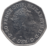 2018 50 PENCE FLOPSY BUNNY COLOURED ( BU ) - WORLD COINS - Cambridgeshire Coins