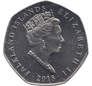 2018 50 PENCE MACARONI PENGUIN FALKLAND ISLANDS ( BU ) - WORLD COINS - Cambridgeshire Coins