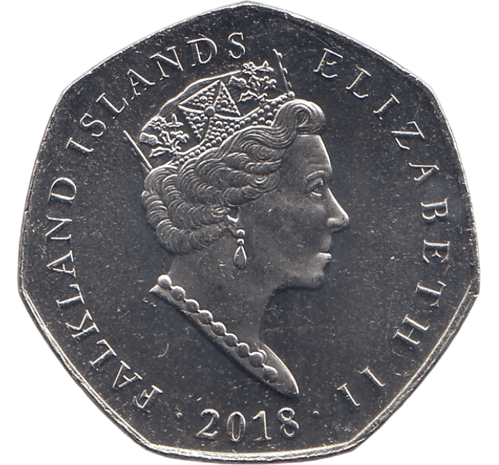 2018 50 PENCE MACARONI PENGUIN FALKLAND ISLANDS ( BU ) - WORLD COINS - Cambridgeshire Coins