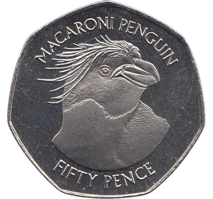 2018 50 PENCE MACARONI PENGUIN FALKLAND ISLANDS ( BU ) - WORLD COINS - Cambridgeshire Coins