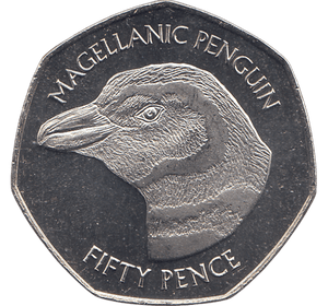 2018 50 PENCE MAGELLANIC PENGUIN FALKLAND ISLANDS ( BU ) - WORLD COINS - Cambridgeshire Coins