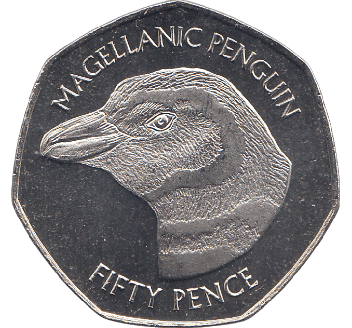 2018 50 PENCE MAGELLANIC PENGUIN FALKLAND ISLANDS ( BU ) - WORLD COINS - Cambridgeshire Coins