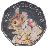 2018 50 PENCE MRS TITTLEMOUSE COLOURED ( BU ) - WORLD COINS - Cambridgeshire Coins